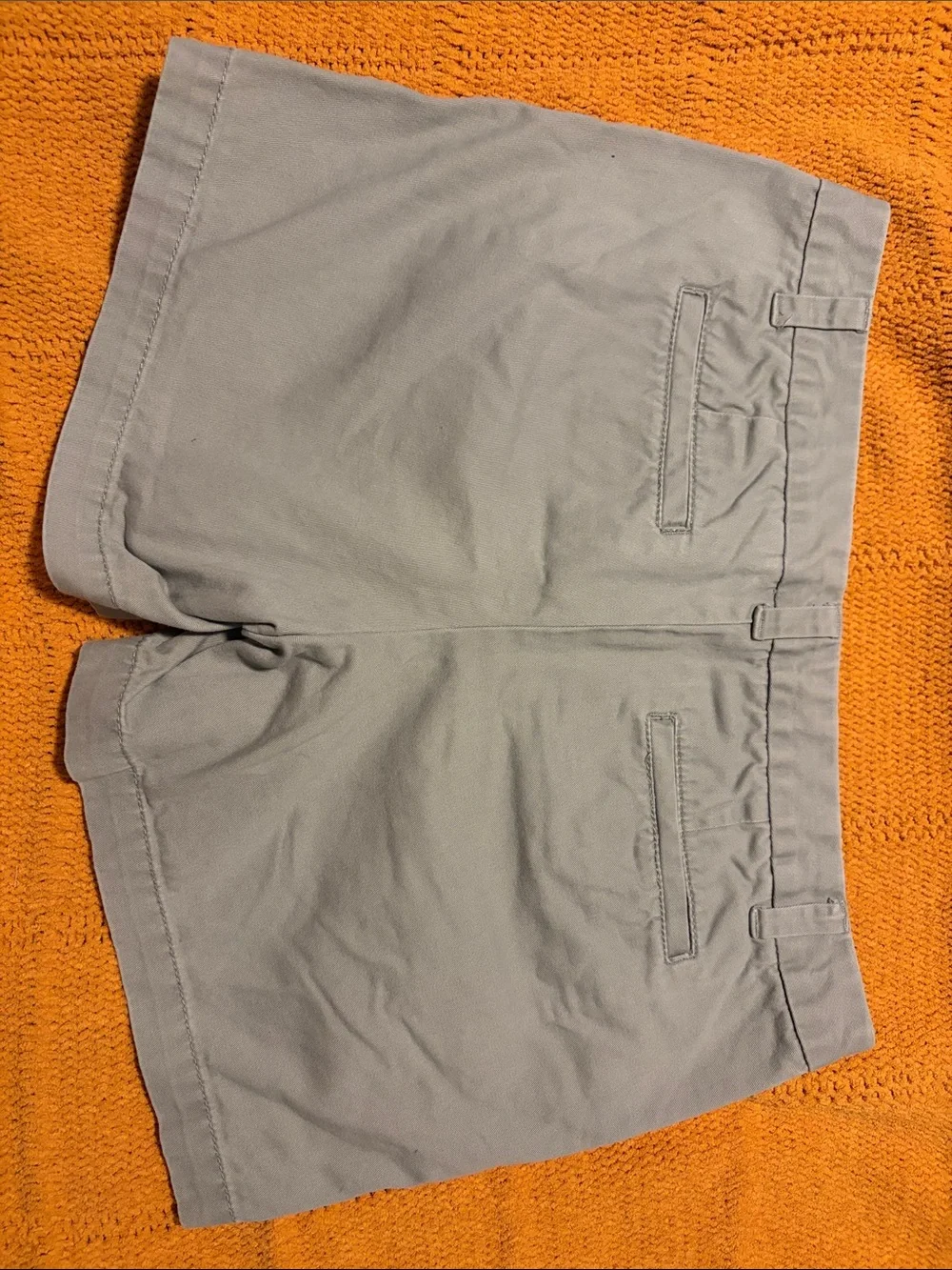 J. Crew Light Gray Flat Front Cotton Shorts